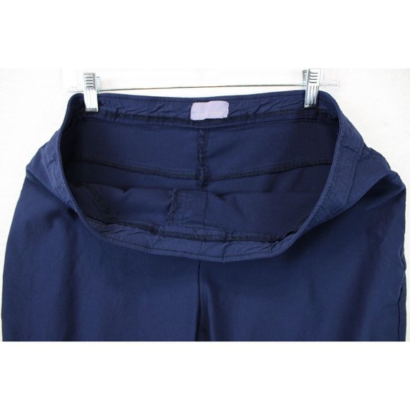 Laura Scott  Pull On Ankle Pants Women XXL  Straight Leg Stretch Comfort Blue - Picture 5 of 10